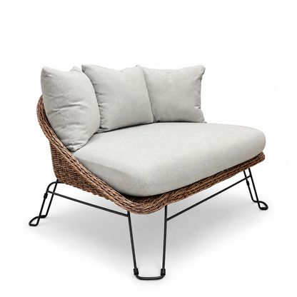 Patio Wicker Cuddle Chair
