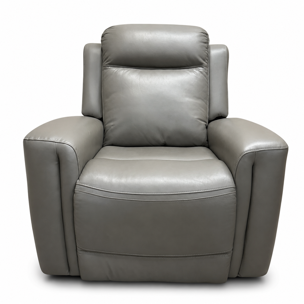 Alpine Leather Power Reclining Chair - Grey