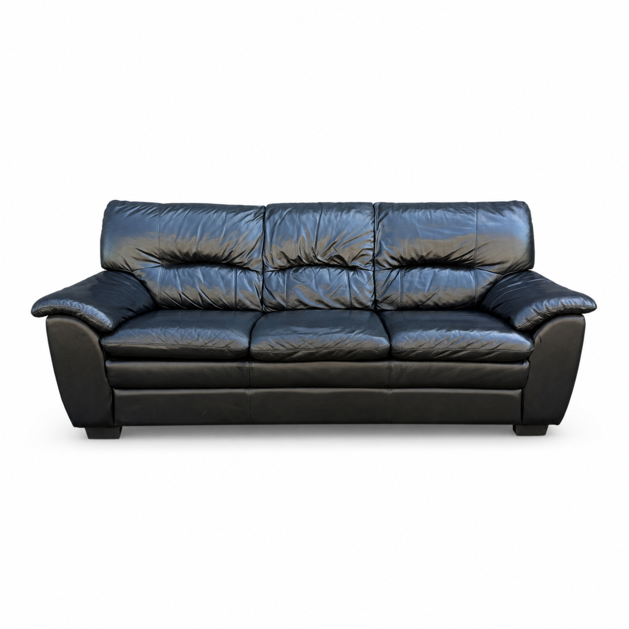 Black Leather Sofa