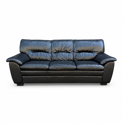 Black Leather Sofa