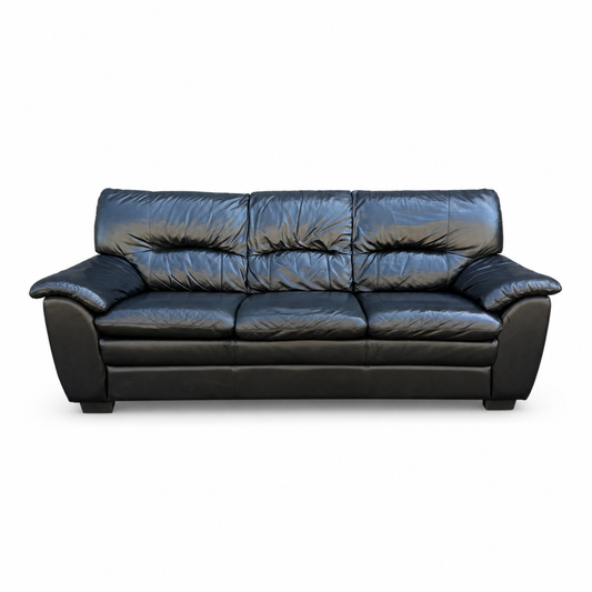 Black Leather Sofa