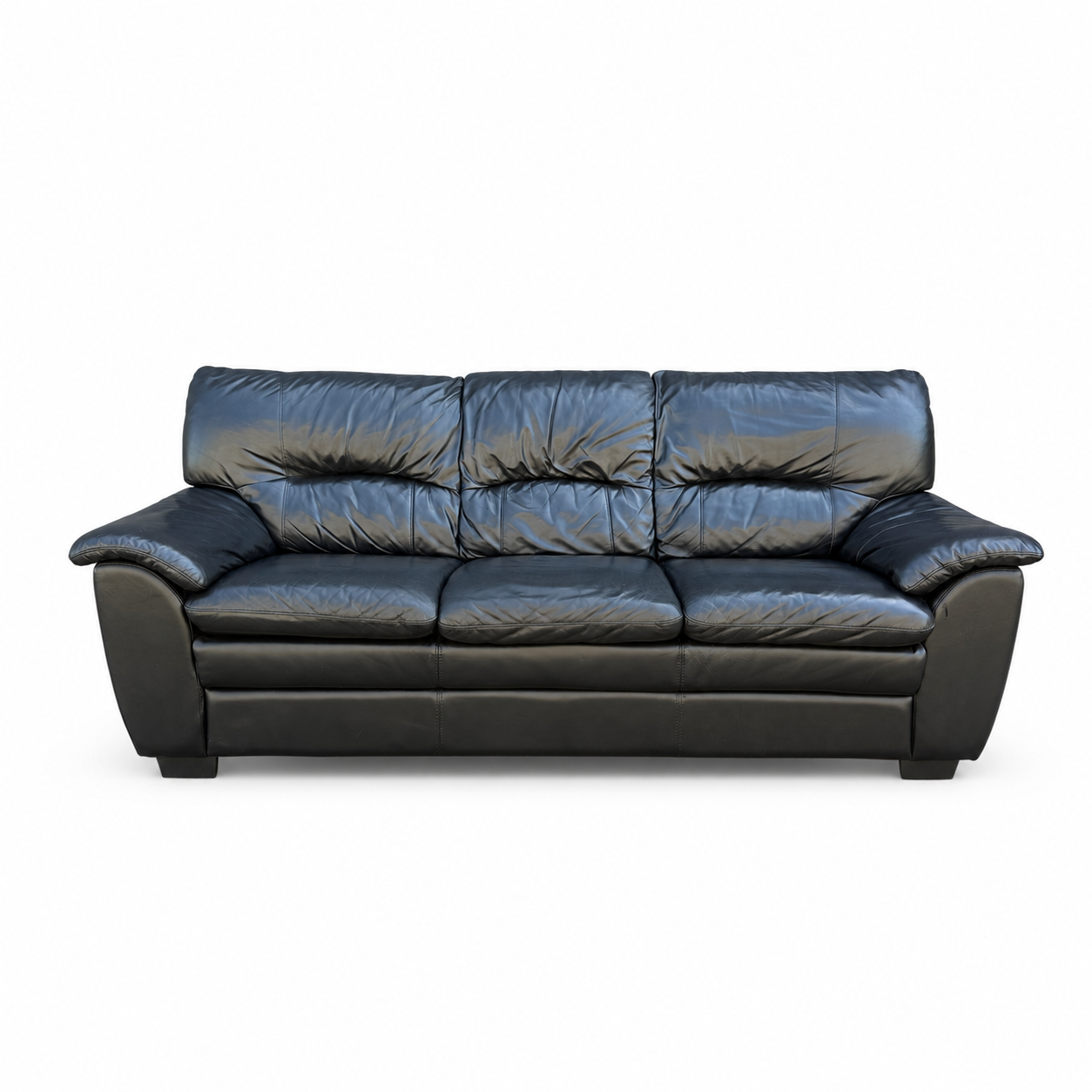 Black Leather Sofa