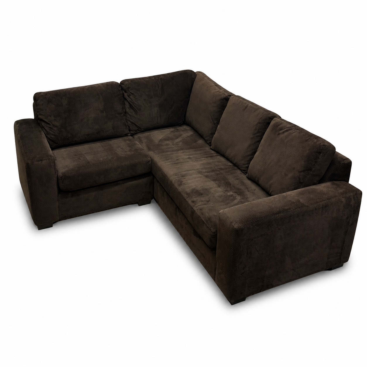 Couch Potato Dark Brown Sectional