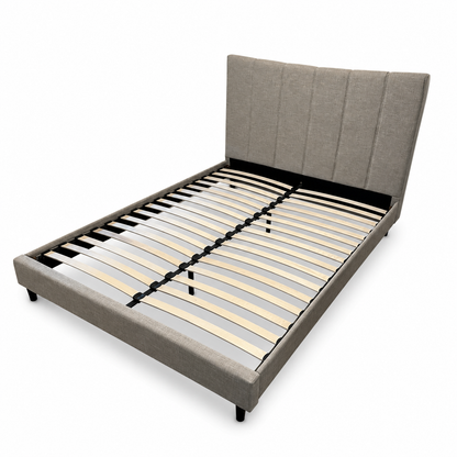 Upholstered Platform Bed - Queen Size