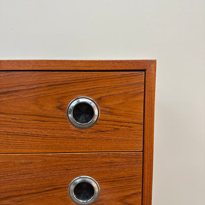 Mid-Century Modern Teak 5 Drawers Highboy Dresser