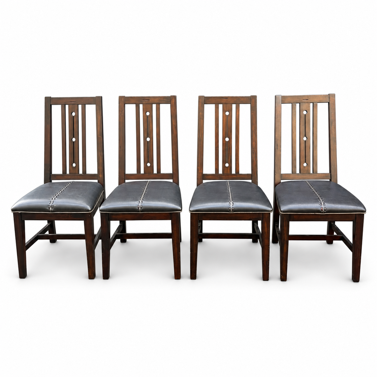 A-American 4 Dining Chairs — white background