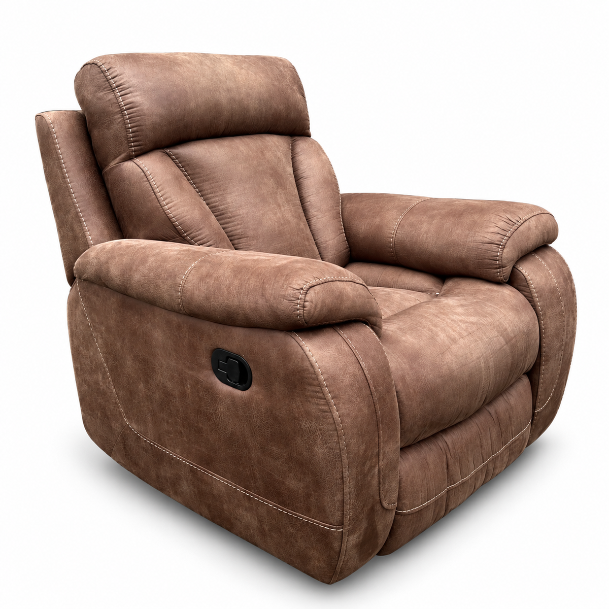 brown recliner white