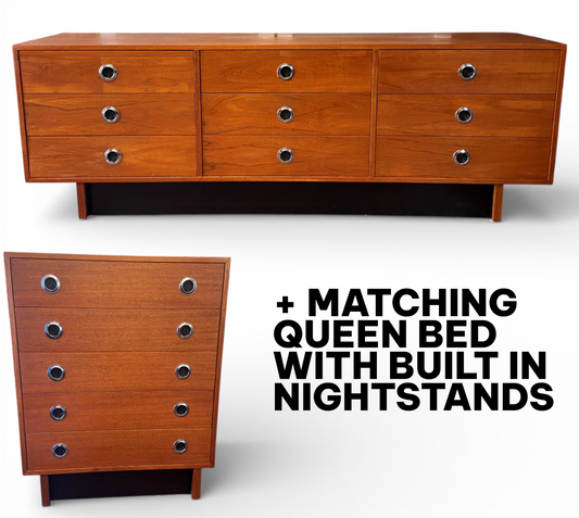 COMING SOON - Mid-Century Modern Teak Matching Bedroom Set