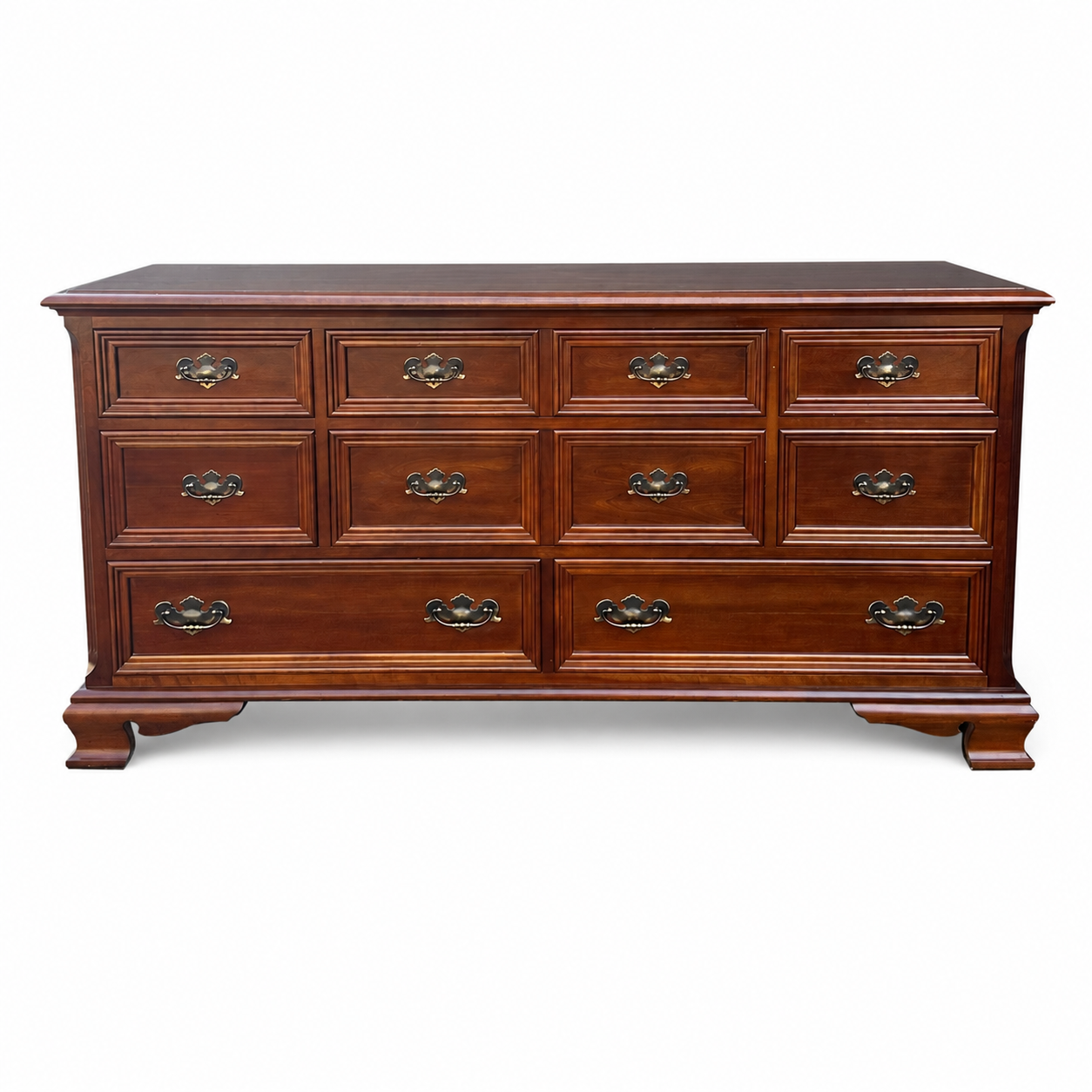 Gibbard solid cherry dresser on a white background - front view