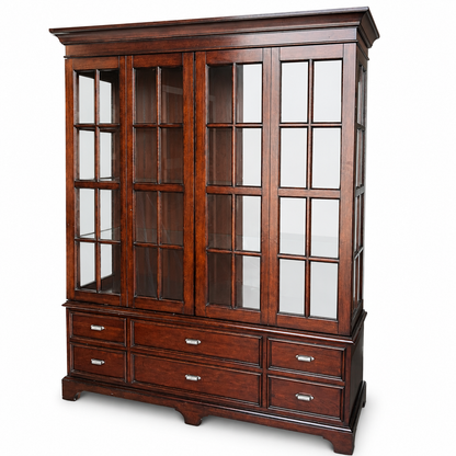 Lane Furniture Sliding Door Display Cabinet