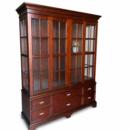 Lane Furniture Sliding Door Display Cabinet