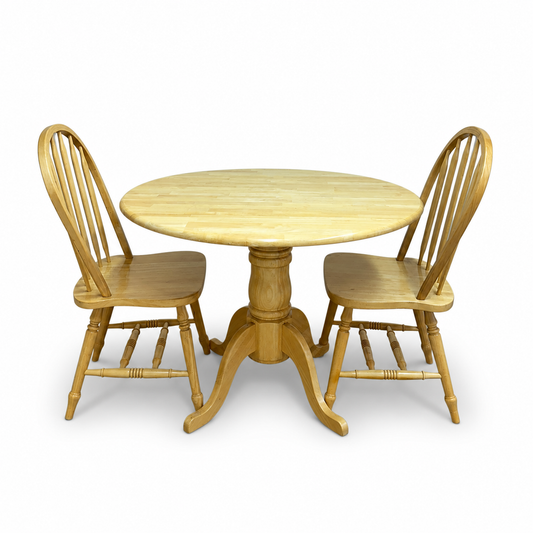 Drop-Leaf Dinette Set with 2 Chairs