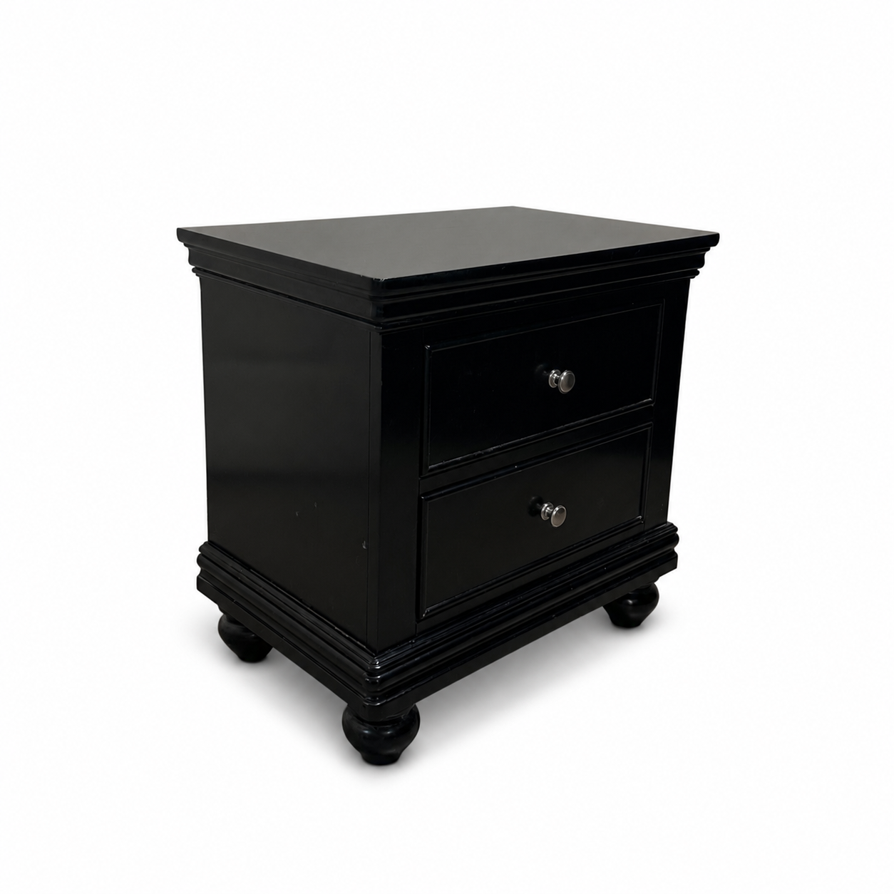 Black Modern Nightstand