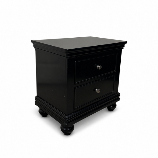 Black Modern Nightstand