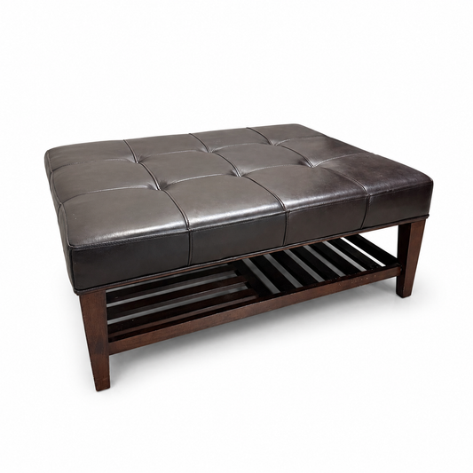 La-Z-Boy Brown Leather Ottoman