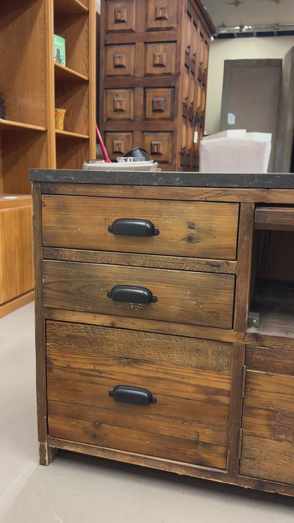 Crate & Barrel Bluestone Reclaimed Wood Media Console