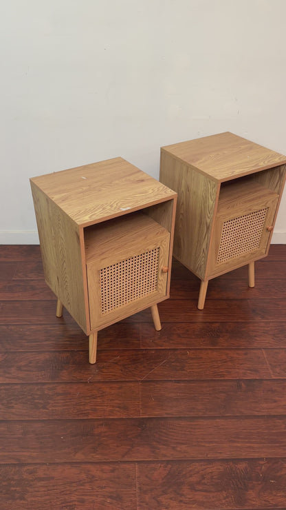 Rattan Nightstands (set of 2)