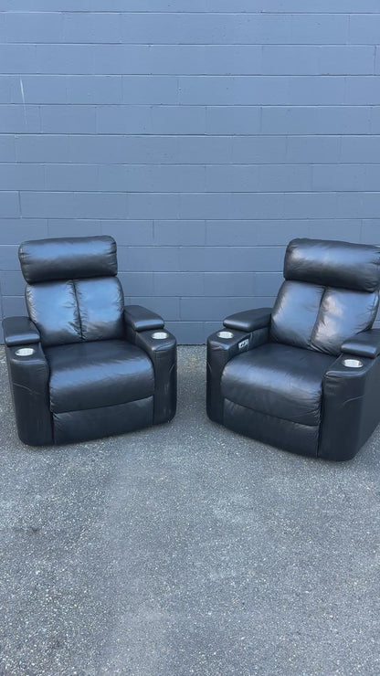 Black Power Theatre Recliner Chair (set of 2)