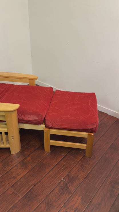 Cabin Futon Chair Bed with Ottoman