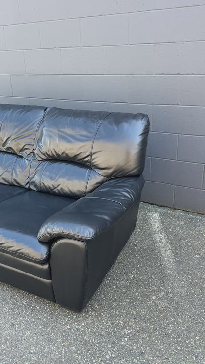 Black Leather Sofa