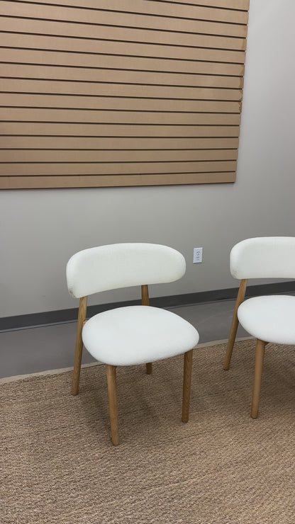 Boucle Dining Chairs (x2)