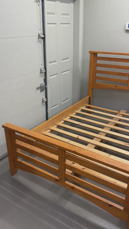Solid Wood Full/Double Bed by Mako