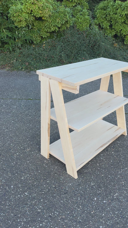Solid Maple Shoe Rack - Locally Built