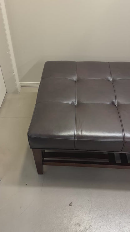 La-Z-Boy Brown Leather Ottoman