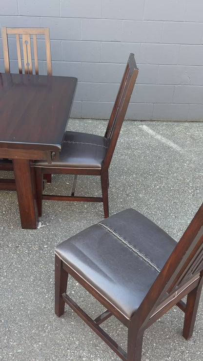 A-America Wood Dining Set with 8 Chairs