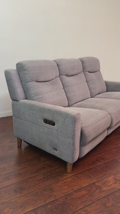 Grey Fabric Reclining Sofa by Violino
