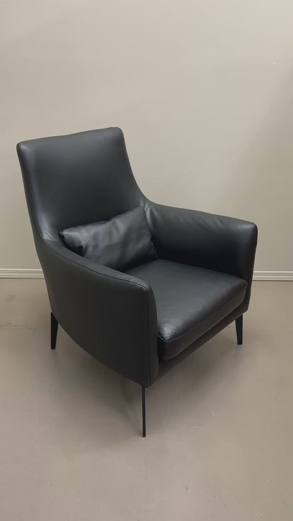 Black Modern Accent Chair