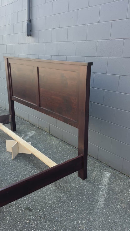 Solid Wood King Bed with Box Springs