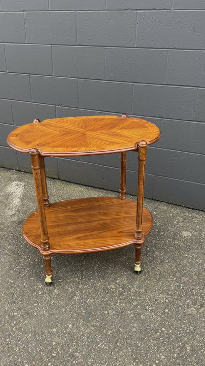 Antique Butler Bar Serving Cart