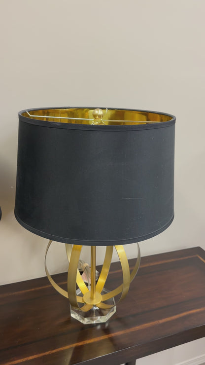 Black & Gold Table Lamp (x2)