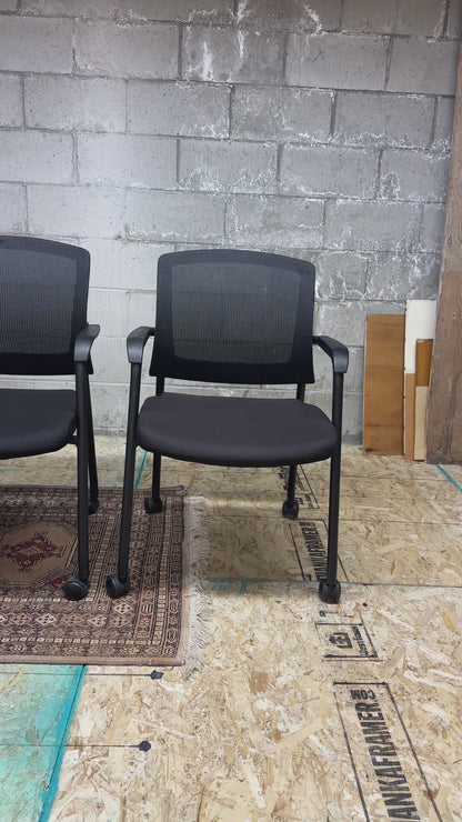 Aero Stackable Guest Chair on Wheels (x4)