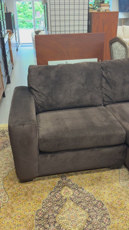 Couch Potato Dark Brown Sectional
