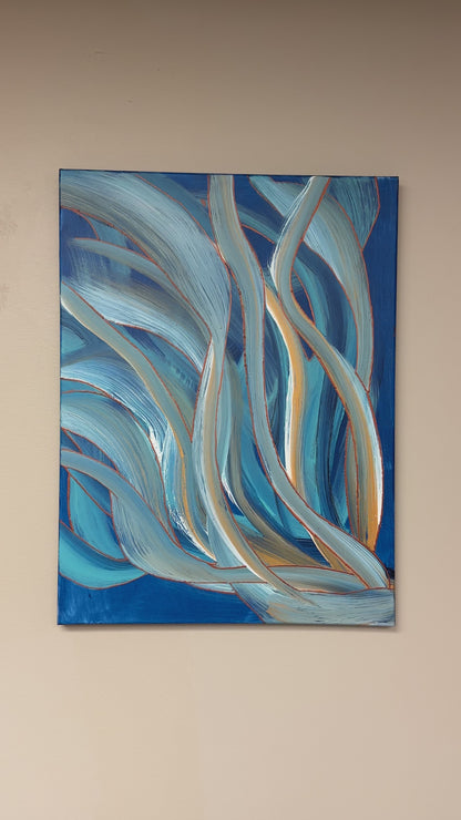 Abbotsford Artist - Wave Abstract Painting