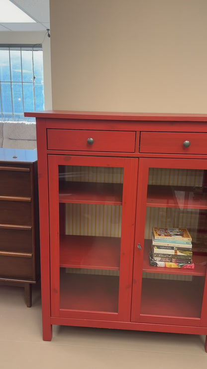 Hemnes Red Linen Cabinet