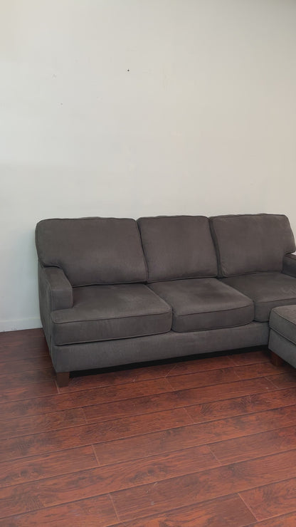 Modern Dark Grey Reversible Sectional