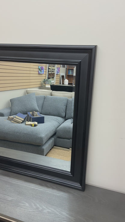 Black-Framed Wall Mirror
