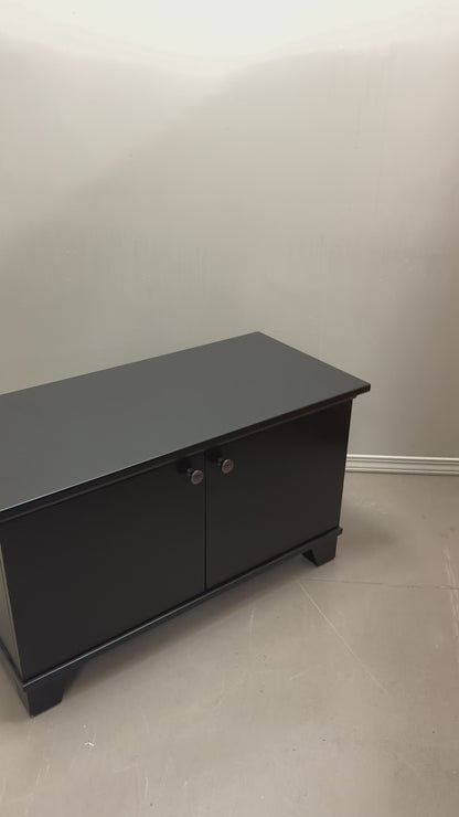 Black Storage Cabinet/Bench
