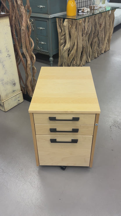 Rolling 3 Drawers Office Cabinet