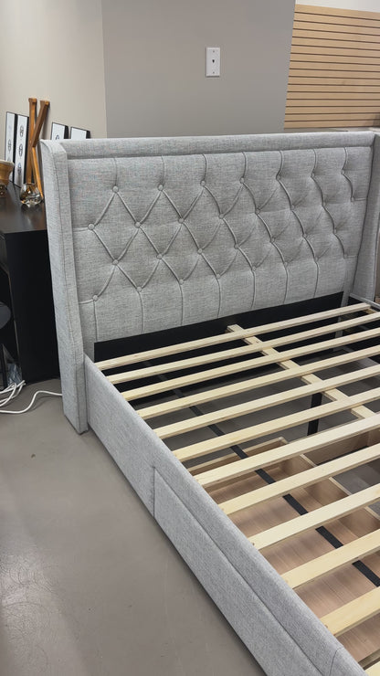 Shasta Upholstered Bedframe - Queen