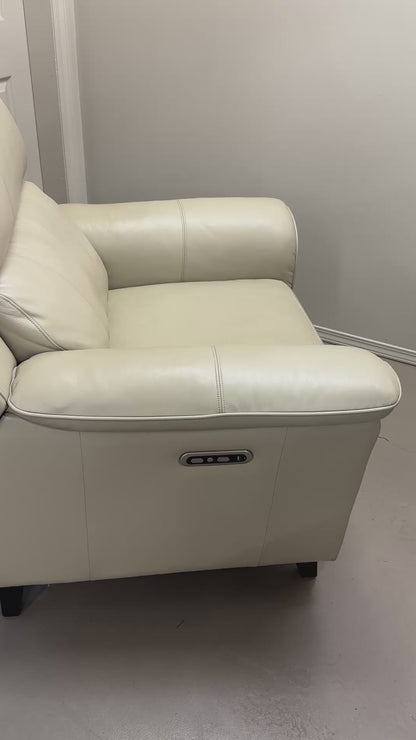 Kester Power Leather Recliner by Barcalounger
