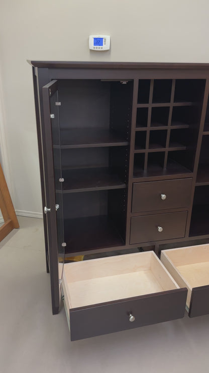 Fusion Sideboard Winerack - Solid Wood
