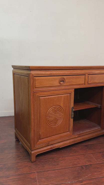 Oriental Ming Asian Rosewood Sideboard
