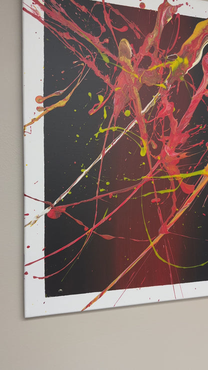 Abbotsford Artist - Splashed Abstract Painting