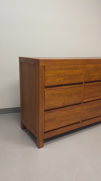Klass 9 Drawers Solid Teak Dresser