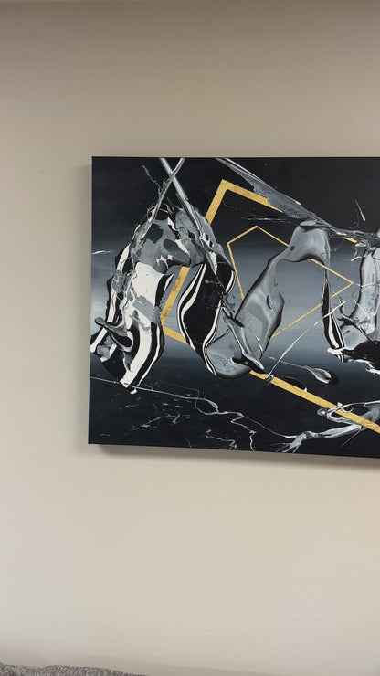 Abbotsford Artist - Velocity Abstract Painting