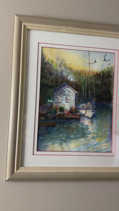 Abbotsford Artist - Inlet Watercolor Painting